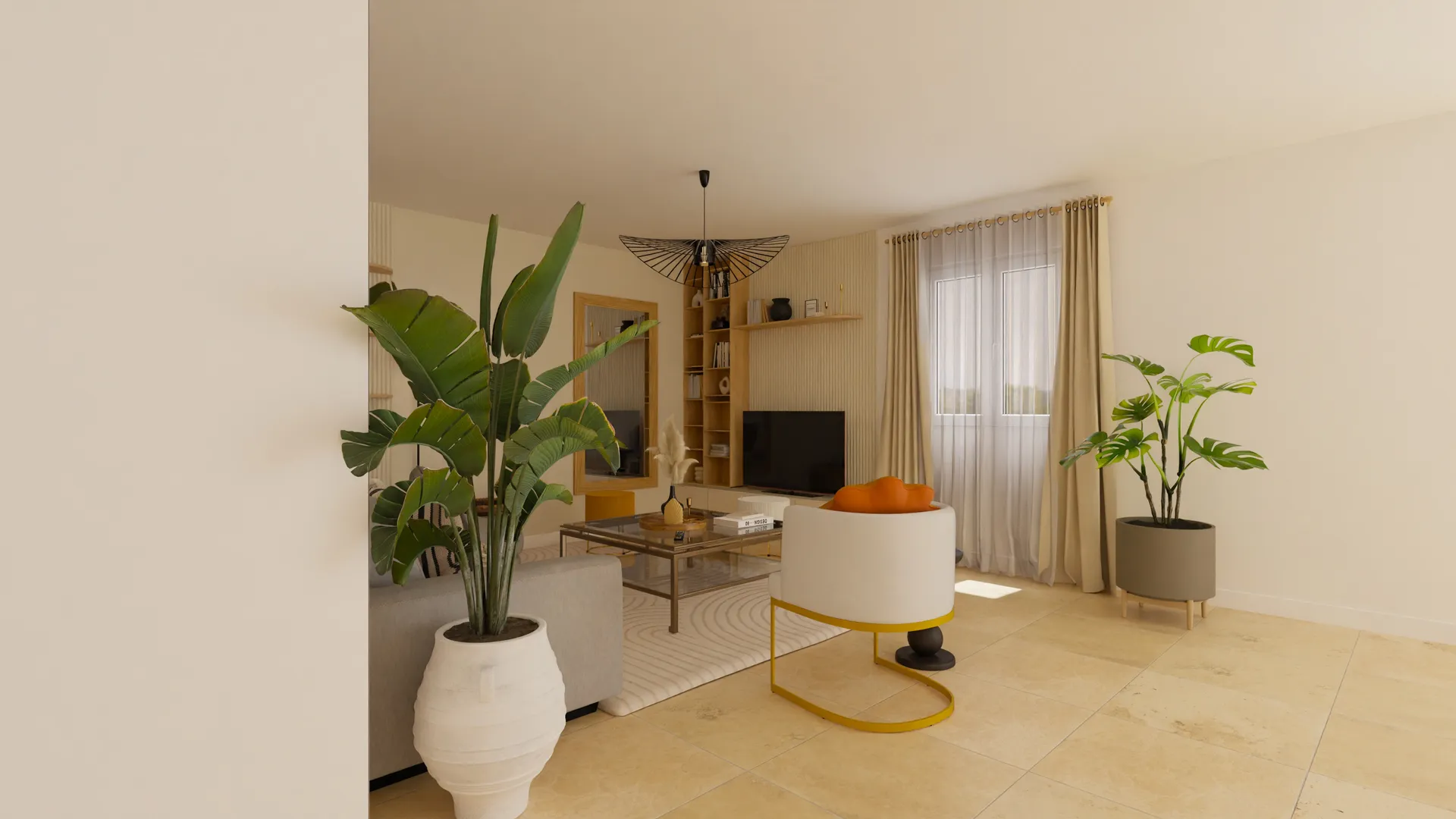 Salon — Chaleur Moutarde